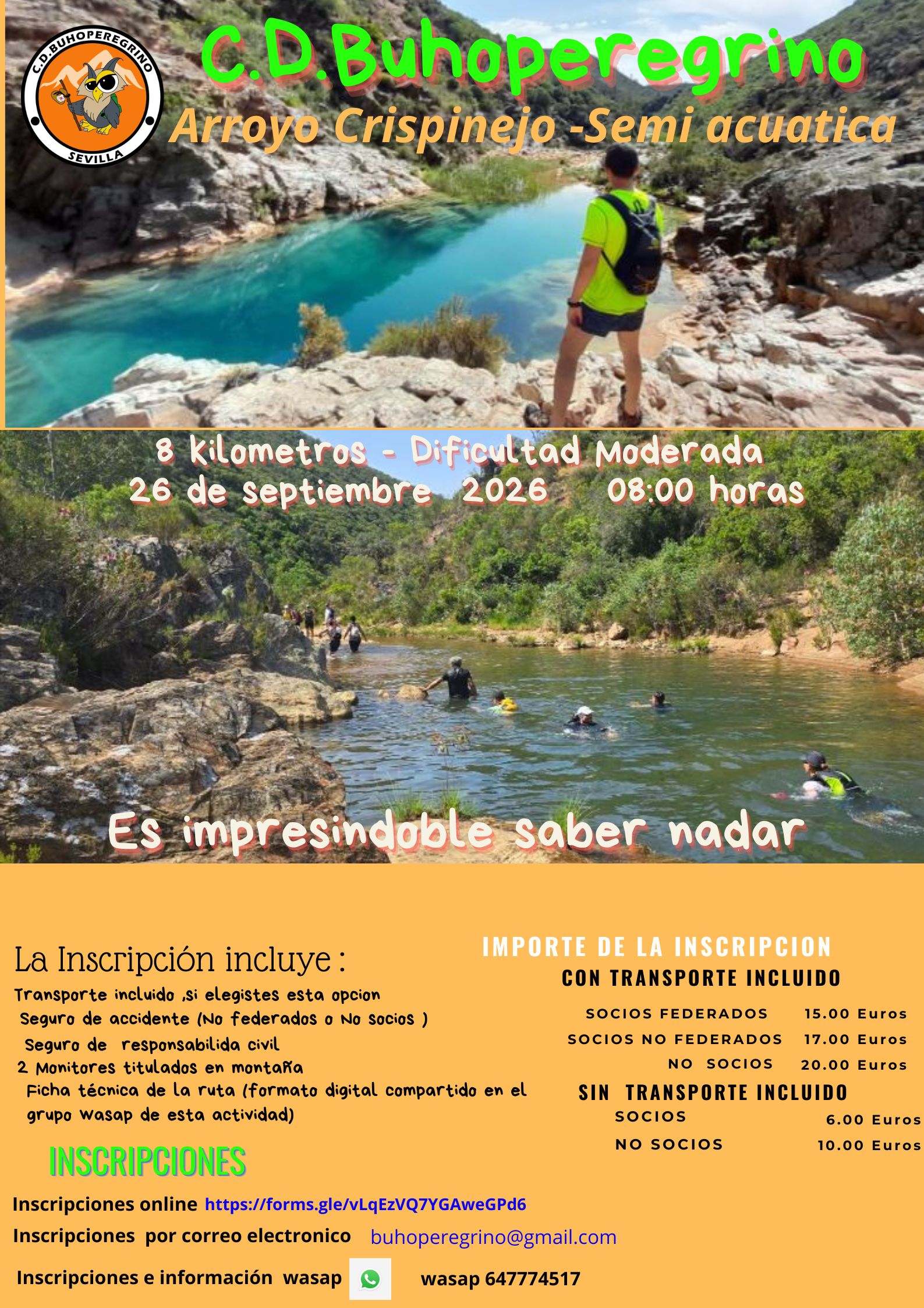 Ruta Crispinejos   Semi Acuatica