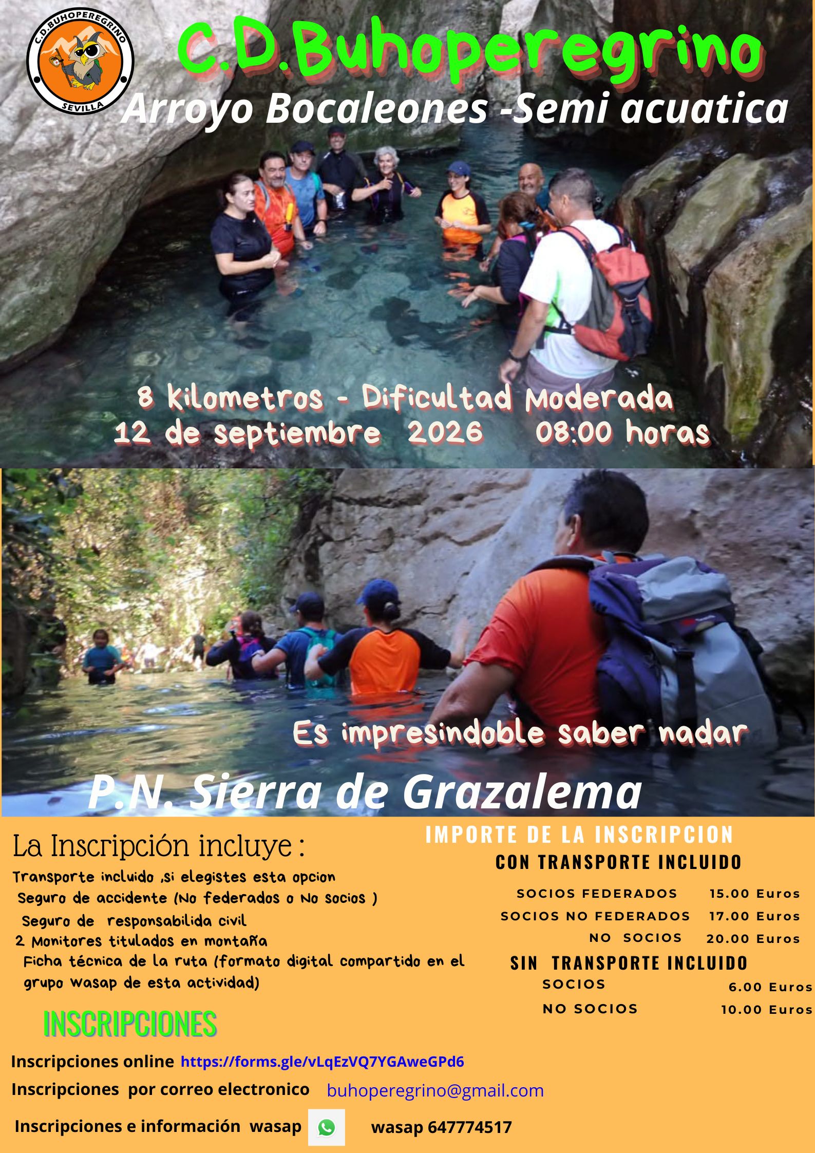 Arroyo Bocaleones   Ruta semi Acuatica