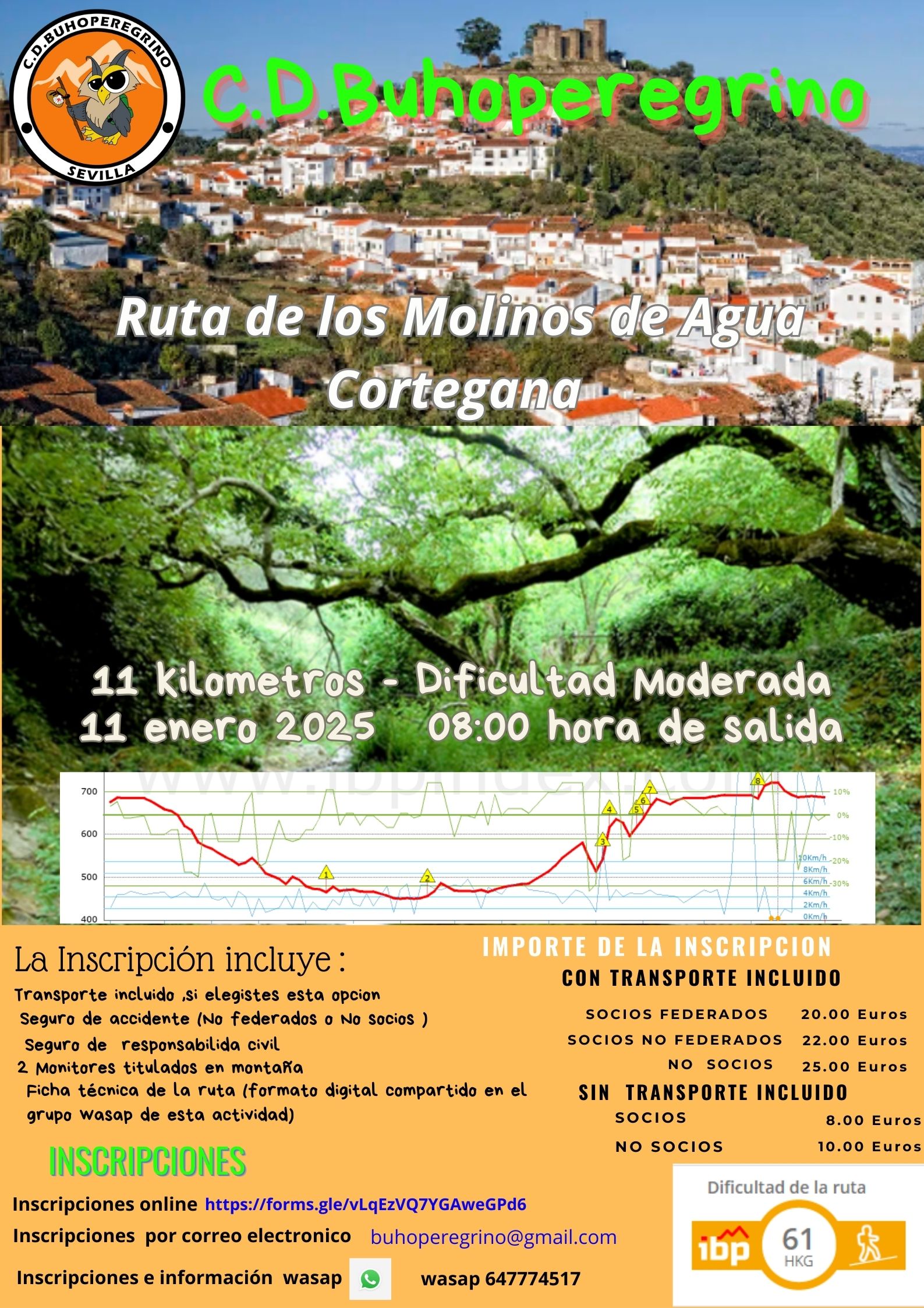 Cortegana    Ruta de los molinos de agua